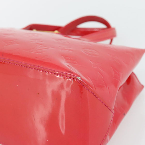 LOUIS VUITTON Monogram Vernis Wilshire PM Handtas Rose Pop M93643 Auth 180764A