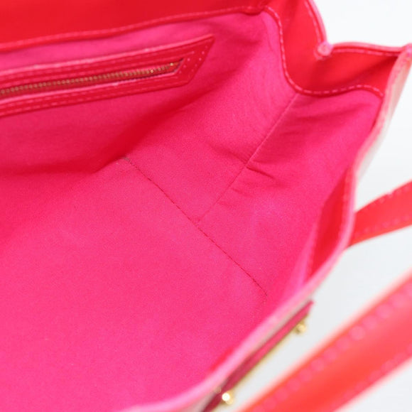 LOUIS VUITTON Monogram Vernis Wilshire PM Handtas Rose Pop M93643 Auth 180764A