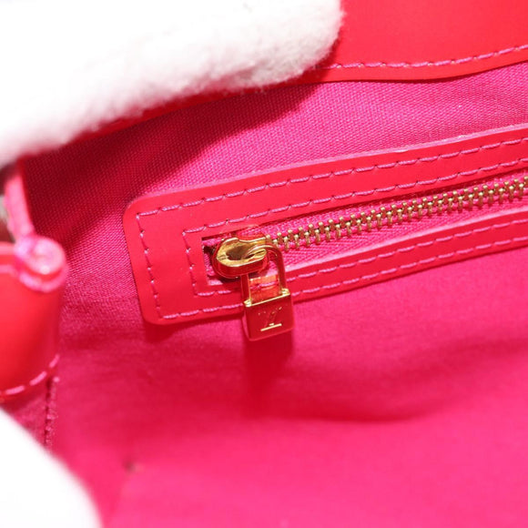 LOUIS VUITTON Monogram Vernis Wilshire PM Handtas Rose Pop M93643 Auth 180764A