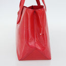 LOUIS VUITTON Monogram Vernis Wilshire PM Handtas Rose Pop M93643 Auth 180764A-4