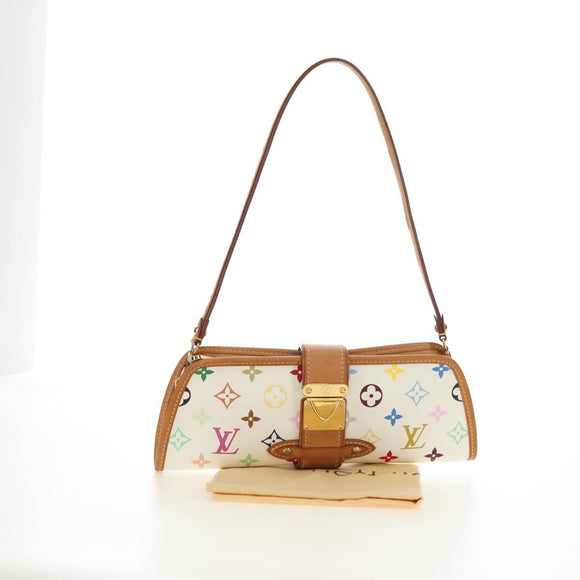 LOUIS VUITTON Monogram Multicolor Shirley Bag White M40049 LV Auth 180765SAV