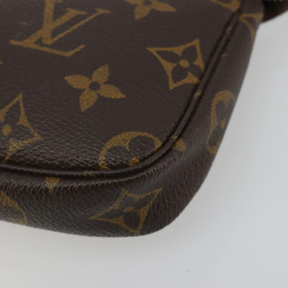 LOUIS VUITTON Monogram Mini Pochette Accessoires Pouch N41667 LV Auth 180767SAV