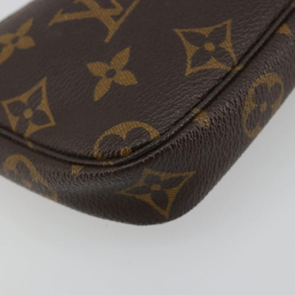 LOUIS VUITTON Monogram Mini Pochette Accessoires Pouch N41667 LV Auth 180767SAV