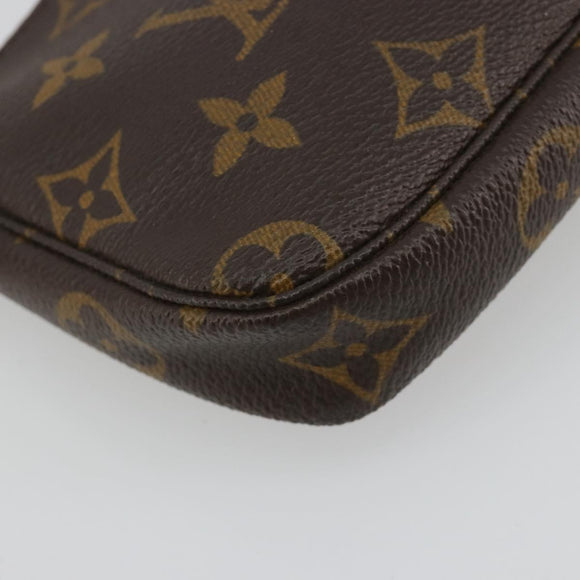LOUIS VUITTON Monogram Mini Pochette Accessoires Pouch N41667 LV Auth 180767SAV