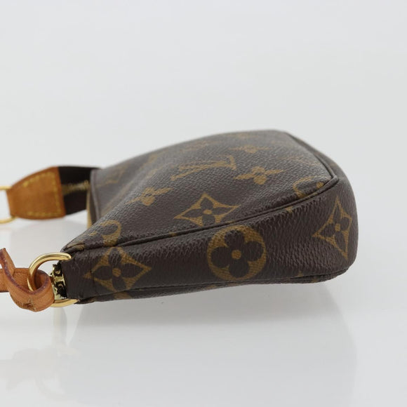 LOUIS VUITTON Monogram Mini Pochette Accessoires Pouch N41667 LV Auth 180767SAV