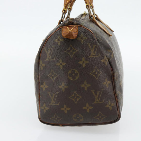 LOUIS VUITTON Monogram Speedy 25 Hand Bag M41528 LV Auth 180770