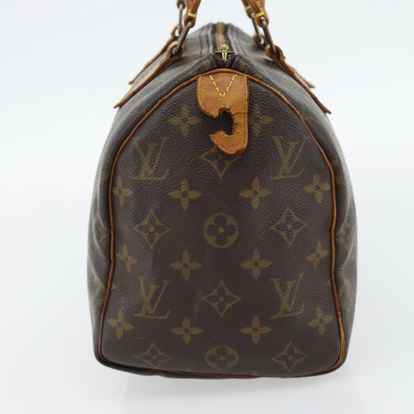 LOUIS VUITTON Monogram Speedy 25 Hand Bag M41528 LV Auth 180770