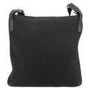 GUCCI GG Canvas Shoulder Bag Black Silver 122791 Auth 180778-2