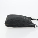 GUCCI GG Canvas Shoulder Bag Black Silver 122791 Auth 180778-3
