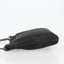 GUCCI GG Canvas Shoulder Bag Black Silver 122791 Auth 180778-4