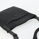 GUCCI GG Canvas Shoulder Bag Black Silver 122791 Auth 180778-6