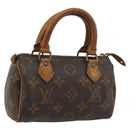 LOUIS VUITTON Monogram Mini Speedy Handtas M41534 LV Auth 180791-1