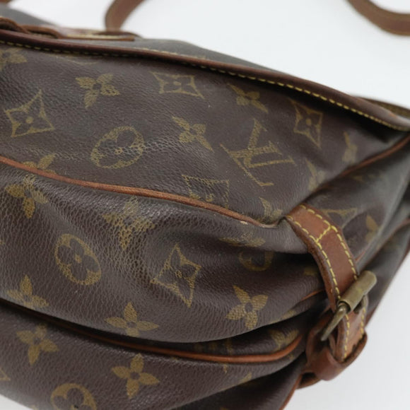 LOUIS VUITTON Monogram Saumur 30 Shoulder Bag M42256 LV Auth 180794