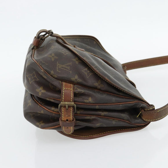 LOUIS VUITTON Monogram Saumur 30 Shoulder Bag M42256 LV Auth 180794