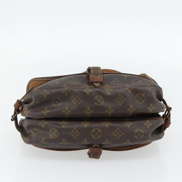 LOUIS VUITTON Monogram Saumur 30 Shoulder Bag M42256 LV Auth 180794