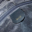 GUCCI Bamboo Hand Bag Leather 2way Navy Gold 000 2865 0290 Auth 180796-20
