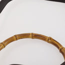 GUCCI Bamboo Shoulder Bag Leather 2way Brown Gold 001 1577 Auth 180797-9
