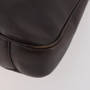 GUCCI Bamboo Shoulder Bag Leather 2way Brown Gold 001 1577 Auth 180797-17
