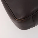 GUCCI Bamboo Shoulder Bag Leather 2way Brown Gold 001 1577 Auth 180797-10