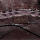 GUCCI Bamboo Shoulder Bag Leather 2way Brown Gold 001 1577 Auth 180797-20