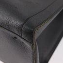 GUCCI Bamboo Tote Bag Leather Black Gold Auth 180798-17