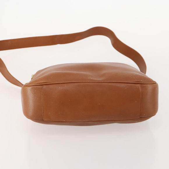 GUCCI Bamboo Shoulder Bag Leather 2way Brown Gold 001 2113 1638 Auth 180799
