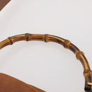 GUCCI Bamboo Shoulder Bag Leather 2way Brown Gold 001 1577 Auth 180800-10