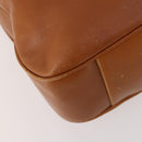 GUCCI Bamboo Shoulder Bag Leather 2way Brown Gold 001 1577 Auth 180800-13