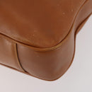 GUCCI Bamboo Shoulder Bag Leather 2way Brown Gold 001 1577 Auth 180800-14