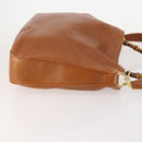 GUCCI Bamboo Shoulder Bag Leather 2way Brown Gold 001 1577 Auth 180800-4
