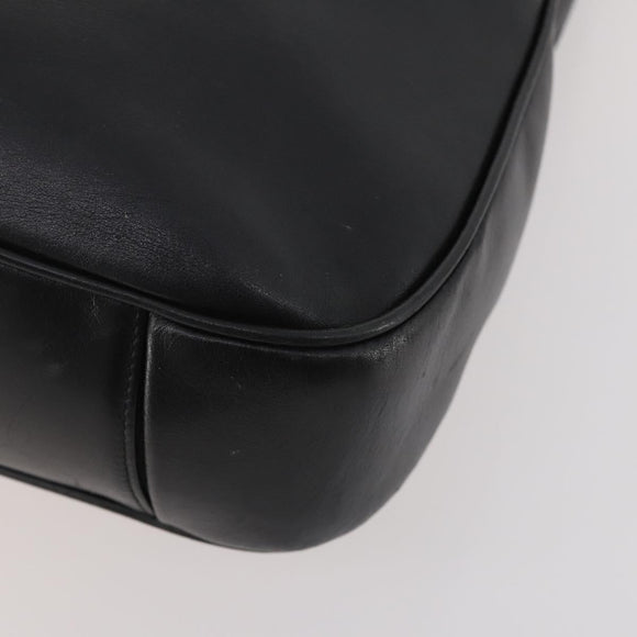 GUCCI Bambus Umhängetasche Leder 2-Wege Schwarz Gold 001 1577 Auth 180801