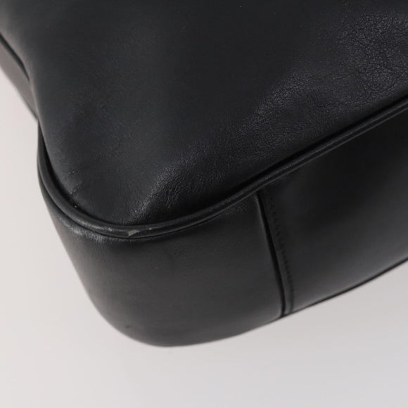 GUCCI Bambus Umhängetasche Leder 2-Wege Schwarz Gold 001 1577 Auth 180801