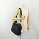 GUCCI Bambus Umhängetasche Leder 2-Wege Schwarz Gold 001 1577 Auth 180801-23