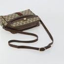 GUCCI GG Supreme Web Sherry Line Shoulder Bag PVC Beige Gold Auth 180803-7