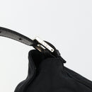 FENDI Mamma Baguette Shoulder Bag Nylon Black Silver Auth 180804-14