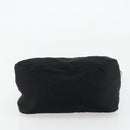 FENDI Mamma Baguette Shoulder Bag Nylon Black Silver Auth 180804-9