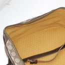 GUCCI GG Supreme Web Sherry Line Trunk PVC Beige Gold Red Auth 180805-22