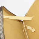 GUCCI GG Supreme Web Sherry Line Trunk PVC Beige Gold Red Auth 180805-27