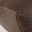 CELINE Macadam Canvas Boston Bag PVC Leather 2way Brown Gold Auth 180808A-13