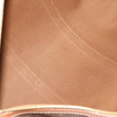 CELINE Macadam Canvas Boston Bag PVC Leather 2way Brown Gold Auth 180808A-20