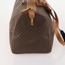 CELINE Macadam Canvas Boston Bag PVC Leather 2way Brown Gold Auth 180808A-5