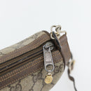 GUCCI GG Supreme Web Sherry Line Bag PVC Beige Gold 41 02 018 Auth 180817-14