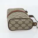 GUCCI GG Supreme Web Sherry Line Bag PVC Beige Gold 41 02 018 Auth 180817-5