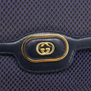 GUCCI Shoulder Bag Leather Purple Gold Auth 180820-17