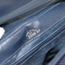 GUCCI Shoulder Bag Leather Purple Gold Auth 180820-12