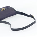 GUCCI Shoulder Bag Leather Purple Gold Auth 180820-7