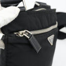 PRADA Shoulder Bag Nylon Black Silver Auth 180821A-19