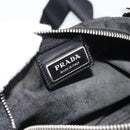PRADA Shoulder Bag Nylon Black Silver Auth 180821A-20
