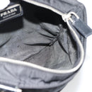 PRADA Shoulder Bag Nylon Black Silver Auth 180821A-21