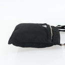 PRADA Shoulder Bag Nylon Black Silver Auth 180821A-4